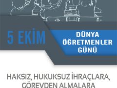 5 EKİM DÜNYA ÖĞRETMENLER GÜNÜ KUTLU OLSUN!